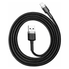 Cafule Serisi USB Lightning Kablosu 1m -Siyah