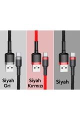 mstfx Usb Type C 0.50cm 3.0a Hızlı Şarj Halat Usb Kablo Siyah,kırmızı smodelix 850662