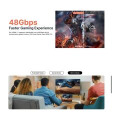 CV0046 5 Metre Çinko 8k HDMI Kablo 2.1 Kablo Ultra Yüksek Hızlı 48 Gbps, (8k @ 60Hz 4K @ 120Hz 144Hz) Earc HDR10 Hdcp 2.2 ve 2.3 3d, Ps5 / Ps4 / X-Box/uhdtv/blu-Ray ile Uyumlu