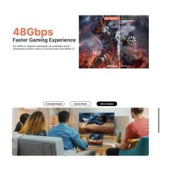 CV0046 5 Metre Çinko 8k HDMI Kablo 2.1 Kablo Ultra Yüksek Hızlı 48 Gbps, (8k @ 60Hz 4K @ 120Hz 144Hz) Earc HDR10 Hdcp 2.2 ve 2.3 3d, Ps5 / Ps4 / X-Box/uhdtv/blu-Ray ile Uyumlu