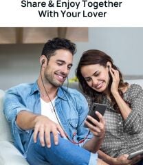 Jsaux USB C Mikrofon Adaptörü USB C - Çift 3.5mm Jack Aux Kulaklık Jakı Y Splitter Mic Ses Adaptörü, Samsung Galaxy S21/S20 ,huawei P40/P30 PRO/P20,ONEPLUS 7 Uyumlu CM0012