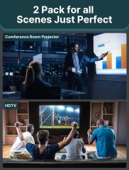 JSAUX 4K DisplayPort - HDMI Adaptör 2'li Paket, DP PC - HDMI Monitör Dönüştürücü Video UHD 2K@120Hz, 4K@30 DP - HDTV Erkek - Dişi Tek Yönlü Adaptör Dell, Lenovo, HP, GPU, AMD ile Uyumlu - Gri