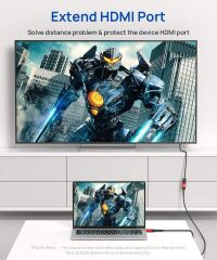 Jsaux HDMI UHD Uzatma Kablosu 4K 60Hz Yüksek Hızlı HDMI Uzatma Kablosu Adaptör Konektörü (Hdr Hdcp 2.2), Roku Tv Streaming Stick, Bluray Player, Hdtv, Laptop ve Pc ile Uyumlu CV0018 3M