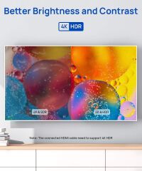 Jsaux HDMI UHD Uzatma Kablosu 4K 60Hz Yüksek Hızlı HDMI Uzatma Kablosu Adaptör Konektörü (Hdr Hdcp 2.2), Roku Tv Streaming Stick, Bluray Player, Hdtv, Laptop ve Pc ile Uyumlu CV0018 3M