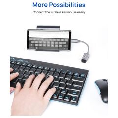 Jsaux Usb'den USB C'ye Adaptör CD0019 USB C'den USB 3.0'a Adaptör, Type-C Otg MacBook Pro/air, iPhone 15 Pro Max, Samsung Galaxy S24/S23/S22/S21 ve Diğer USB C Cihazlarıyla Uyumlu