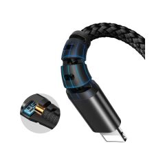 Mcdodo CA-6220 3in1 (Micro-Iphone-Type-C)Data-Şarj Kablosu 2.4A 1.2m-Renkli