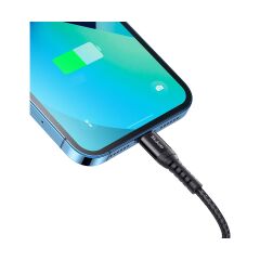 Mcdodo CA-2261 Lightning Data-Şarj Kablosu 3A 1m-Siyah