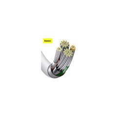 Baseus Super Şarj 1mt 2.4A Ultra Hızlı Apple iPhone Şarj Kablosu 480MB/SN Apple iPhone 11 12 13 14 Pro Max Şarj