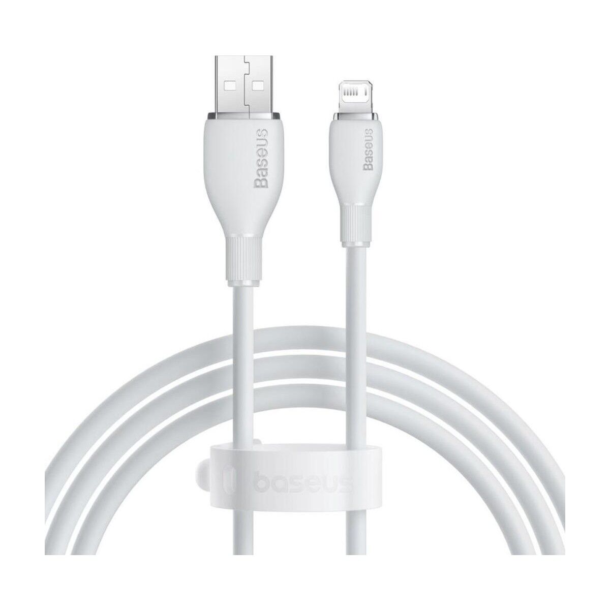 Baseus Ultra Hızlı 1.2mt 2.4A Iphone Şarj Kablosu Iphone 11 12 13 14 Pro Max Şarj Kablo, Akım ve Isı Korumalı HBCV000066R090