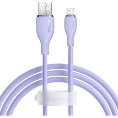 Baseus Pudding Serisi Usb To iPhone uyumlu Lightning USB iPhone Uyumlu 2.4 Amper Hızlı Şarj ve Data Aktarım Kablosu iPhone 14 , 13 ,12 11 ,x , 7 , 8 , 6 uyumlu MOR