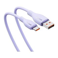Baseus Pudding Serisi Usb to Type-C kablo 100 Watt 100 WATT Samsung , Huaweii , Xiaomi , Oppo uyumlu 6 AMPER Süper Hızlı Şarj ve Data Aktarım Kablosu MOR