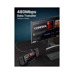 Jsaux 3 Metre 100W 5A Hızlı Şarj ve Data Kablosu 90 Derece Type-C To Type-C Uzun Kablo , Macbook ve iPad ile Uyumlu Dik Açı Hızlı Şarj Kablosu 100 watt CC0034 Gri