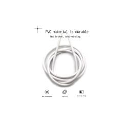 Adaman Premium 0,9 Metre iPhone Uyumlu Hızlı Şarj ve Data Kablosu 2.4 Amper Beyaz