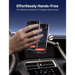 Jsaux Premium Uzayabilir Kollu Araba ve Kamyon Için Magsafe Uyumlu Bardak Içi Telefon Tutucu Üstün N52 Mıknatıslı Iphone, Samsung Galaxy, Google Pixel ile Uyumlu Cep Telefonu Tutucu SP0212