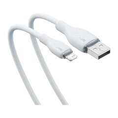 Baseus Pudding Serisi İPhone 14 13 12 11 x 7 8 Serileriyle Uyumlu Usb to Lightning 2.4 Amper Hızlı Şarj ve Data Aktarım Kablosu