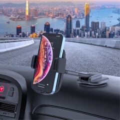 Adaman A090 4-6.7 Inç Uyumlu Cep Telefonu Için Vantuzlu Uzayabilir Araç Içi Telefon Tutucu Veya Masaüstü Telefon Standı