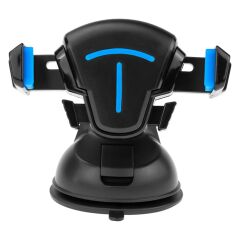 Adaman Premium Serisi A062 Vantuzlu 360 Derece Süper Güçlü Ergonomik Araç Içi Telefon Tutucu Holder - Siyah