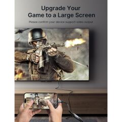 Jsaux CV0049 USB C To HDMI Adaptörü, 4K USB Type-C - HDMI Adaptörü [thunderbolt 3 Uyumlu] iPhone 16 ve 15 Serisi Uyumlu MacBook Pro/air , Samsung Galaxy S21 S20 Ultra S10 S9 S8, Dell Xps 15 Uyumlu