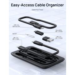 Jsaux MP02 7in1 Type-C Pd Hub 100W Şarj HDMI 2 x USB 3.0 Sd Tf Kart Okuyucu RJ45 + Kablo Seti Dönüştürücü Çevirici Adaptör Hub