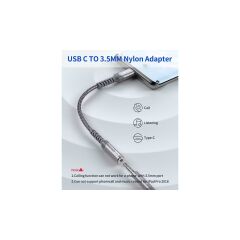 Jsaux Usb-C Type-C To 3,5 mm Kulaklık Jack Hifi Adaptörü USB C - Aux Ses Dönüştürücü Kulaklık Aparatı Kablosu Samsung Galaxy S23 S23+ S23 Ultra S22 S21 S20 Plus/ultra, iPad Pro, MacBook Uyumlu CM0011
