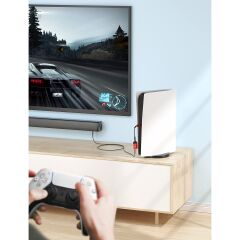 JSAUX Harici Stereo Ses Kartı, Windows, MAC, PC, Dizüstü Bilgisayar, Masaüstü Bilgisayarlar, PS3, PS5 ile Uyumlu USB - 5,4 mm Jack Ses Adaptörü CM0025