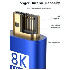 Jsaux 8k UHD Uzun HDMI Kablosu 48GBPS Yüksek Hızlı HDMI 2.1 Örgülü Oyuncu Kablo 4K 120Hz 144Hz 8k 60Hz Dinamik Hdr Dts:x 1080P 3D Earc Dizüstü Bilgisayar UHD Tv Oyun Monitörü Ps5 Ps4 Uyumlu CV0011