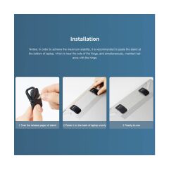 Nillkin Bolster Taşınabilir Yapışkanlı Mini Laptop Macbook  Uyumlu Standı 2Li set