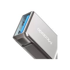 Mcdodo Ot-8600 Usb'Den Lightning'E Dönüştürücü Soket-Gri