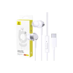 Baseus Encok CZ11 Type-C Mikrofonlu Kulaklık-Beyaz HBCV00005XR60T