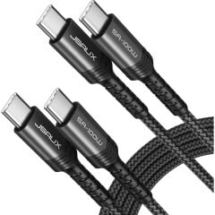 Jsaux Usb C - Usb C Kablosu 100WATT 5 Amper Type-C Süper Hızlı Şarj ve Data Kablosu CC00202G1