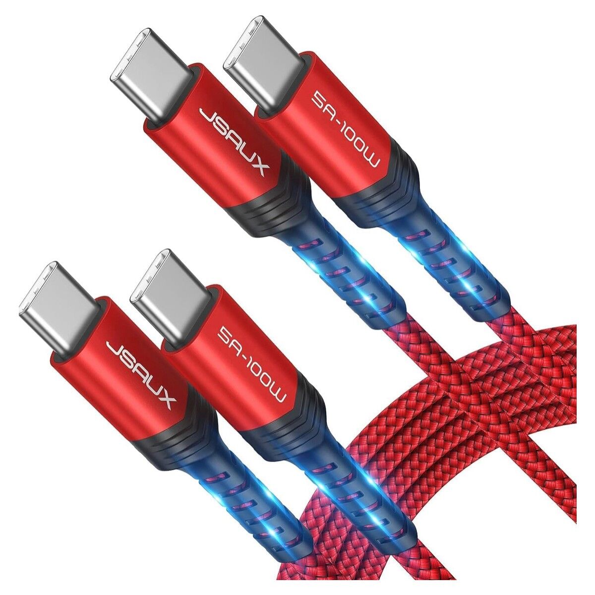 Jsaux Usb C - Usb C Kablosu 100WATT 5 Amper Type-C Süper Hızlı Şarj ve Data Kablosu CC00202K1