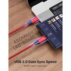 Jsaux 100W Süper Hızlı Usb C - Usb C Kablosu Type-C Hızlı Şarj Kablosu