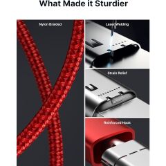 Jsaux 100W Süper Hızlı Usb C - Usb C Kablosu Type-C Hızlı Şarj Kablosu CC005011K