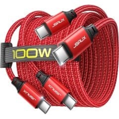 Jsaux 100W Süper Hızlı Usb C - Usb C Kablosu Type-C Hızlı Şarj Kablosu