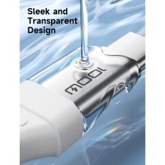 Jsaux 100W Type-C To Type-C Kablo 2 Metre Uyumlu 100 Watt 5 Amper Süper Hızlı Şarj Kablosu CC0057BEYAZ2