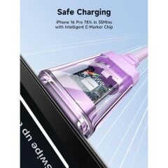 Jsaux 100W Type-C To Type-C Kablo 2 Metre Uyumlu 100 Watt 5 Amper Süper Hızlı Şarj Kablosu