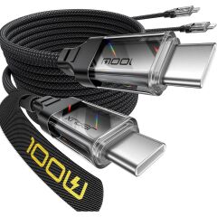 Jsaux 100W Type-C To Type-C Kablo 2 Metre Uyumlu 100 Watt 5 Amper Süper Hızlı Şarj Kablosu