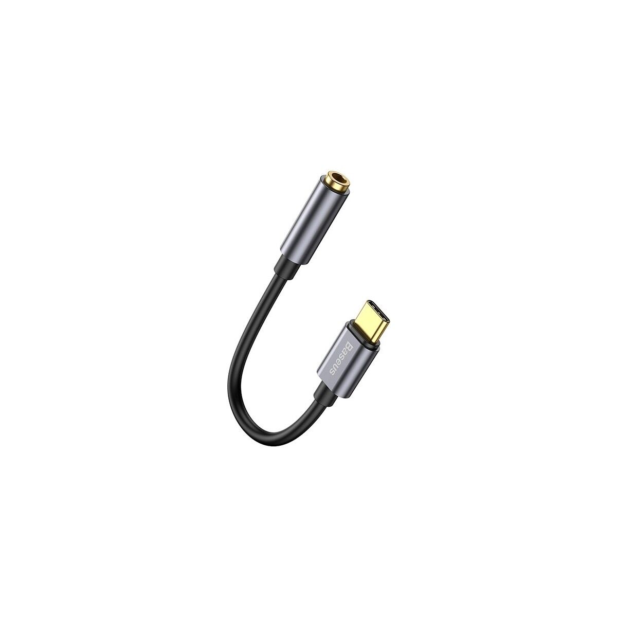 Baseus CATL54-OG L54 Type-C Aux kulaklık Adaptörü 3.5 Jack Ses Kablosu Gri