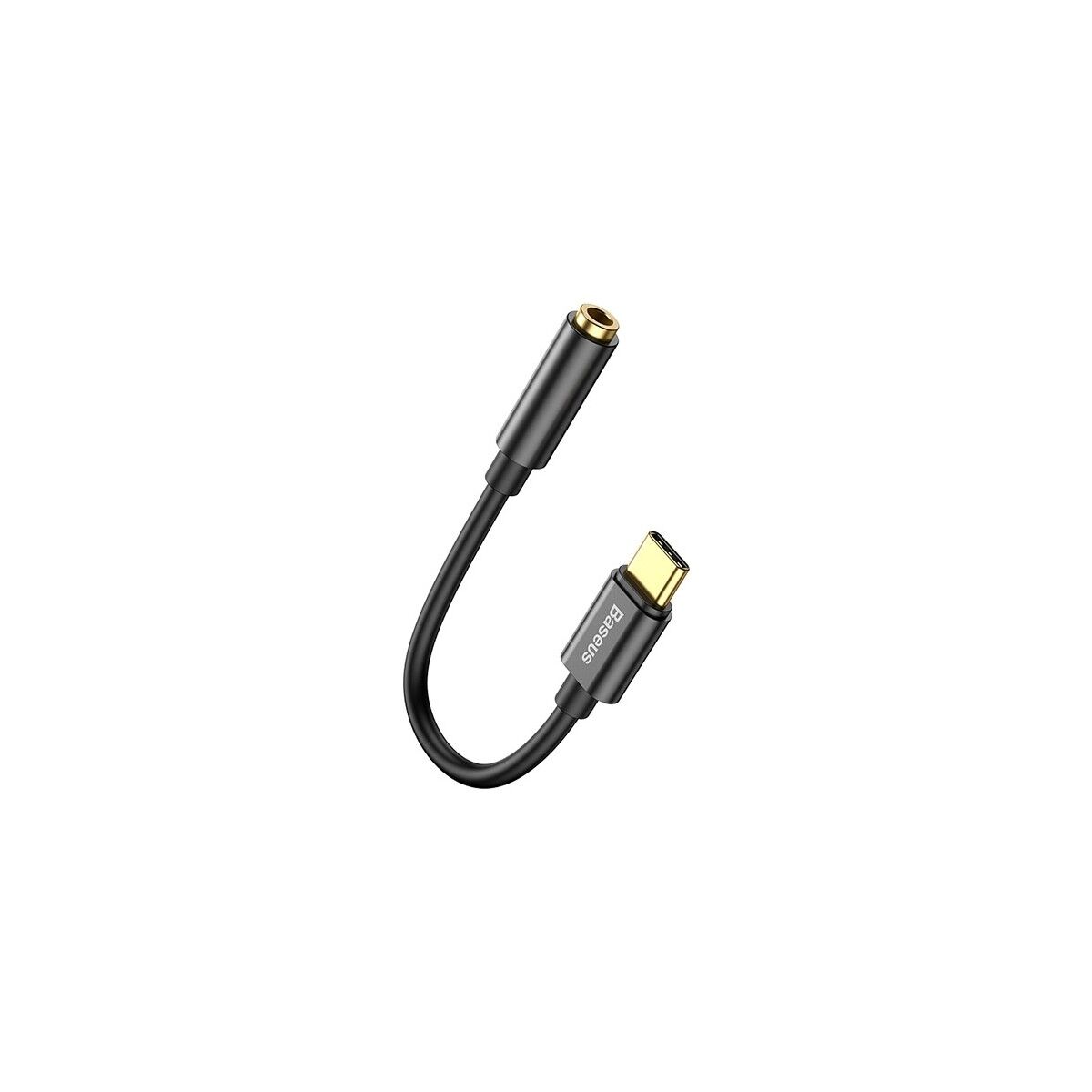 Baseus CATL54-01 L54 Type-C Aux kulaklık Adaptörü 3.5 Jack Ses Kablosu Siyah