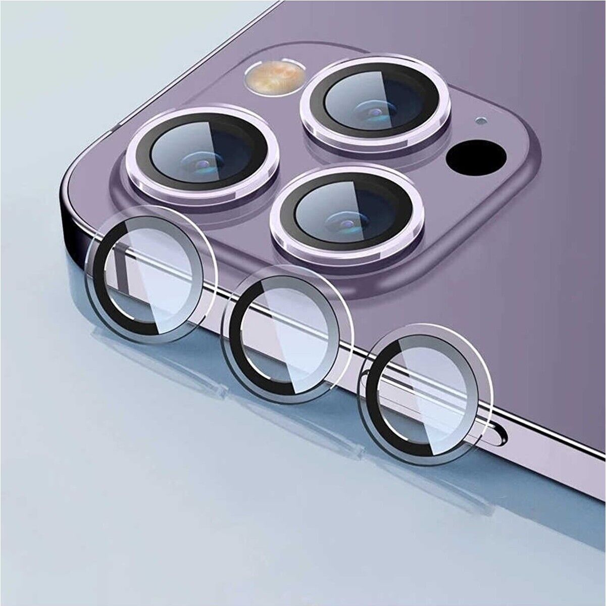 Adaman iPhone 14 Plus Uyumlu Kamera Mercek Lens Için Koruyucu - ŞEFFAF