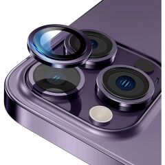 Adaman iPhone 12 PRO MAX Uyumlu Kamera Mercek Lens Için Koruyucu - LİLA