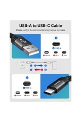 Premium Serisi Usb-A To Type-C 2 Metre Uzun Hızlı Şarj ve Data Kablosu CC0011