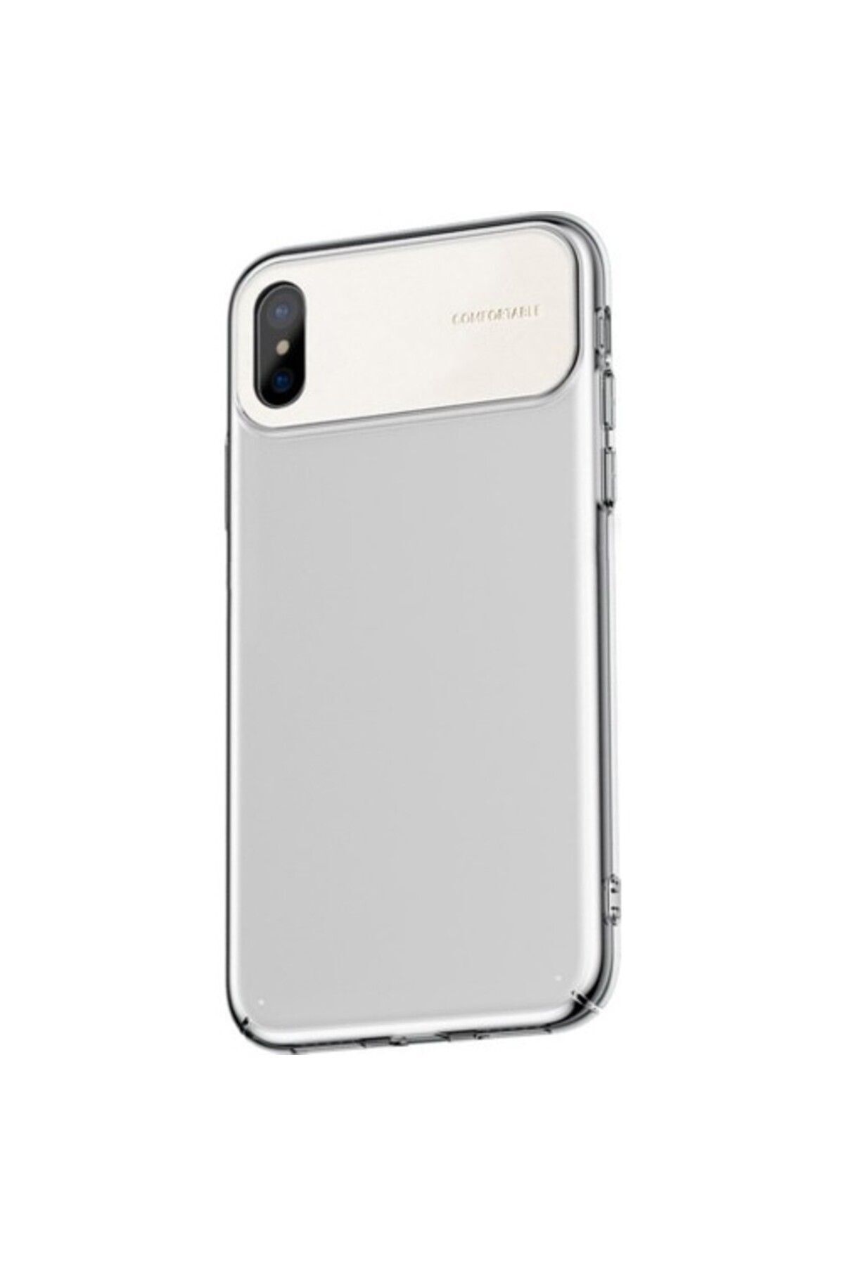 Comfortable Series Apple iPhone Xs Max Uyumlu Kılıf Beyaz