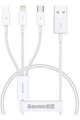 3İN1 Micro Type-C iPhone Şarj Kablo Kısa Powerbank Kablosu İphone 11 12 13 14 15 Pro Max Şarj