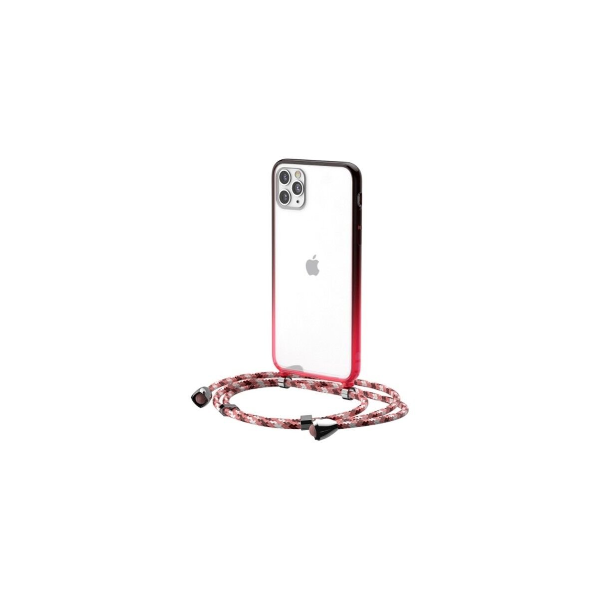 Baseus Element Crossbody Protective iPhone 11 Pro 5.8 Askılı Koruyucu Silikon Kılıf - Kırmızı