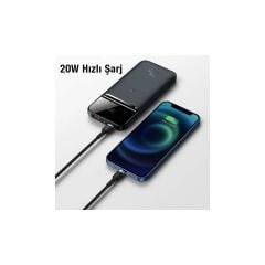 Baseus 20W 10000MAH Magsafe Manyetik Kablosuz Taşınabilir Powerbank, Iphone 12,13,14 Serisi Uyumlu