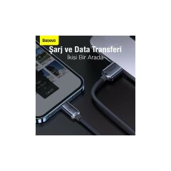 Baseus 1.2m 2.4A Ultra Hızlı Iphone Lightning Şarj ve Data Kablosu Iphone 14,13,12 Şarj Kablosu