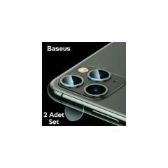 Baseus Sgapıph58S-Jt02 Apple iPhone11 Pro 11 Pro Max Tempered Kamera Lens Koruma Camı 2 Adet
